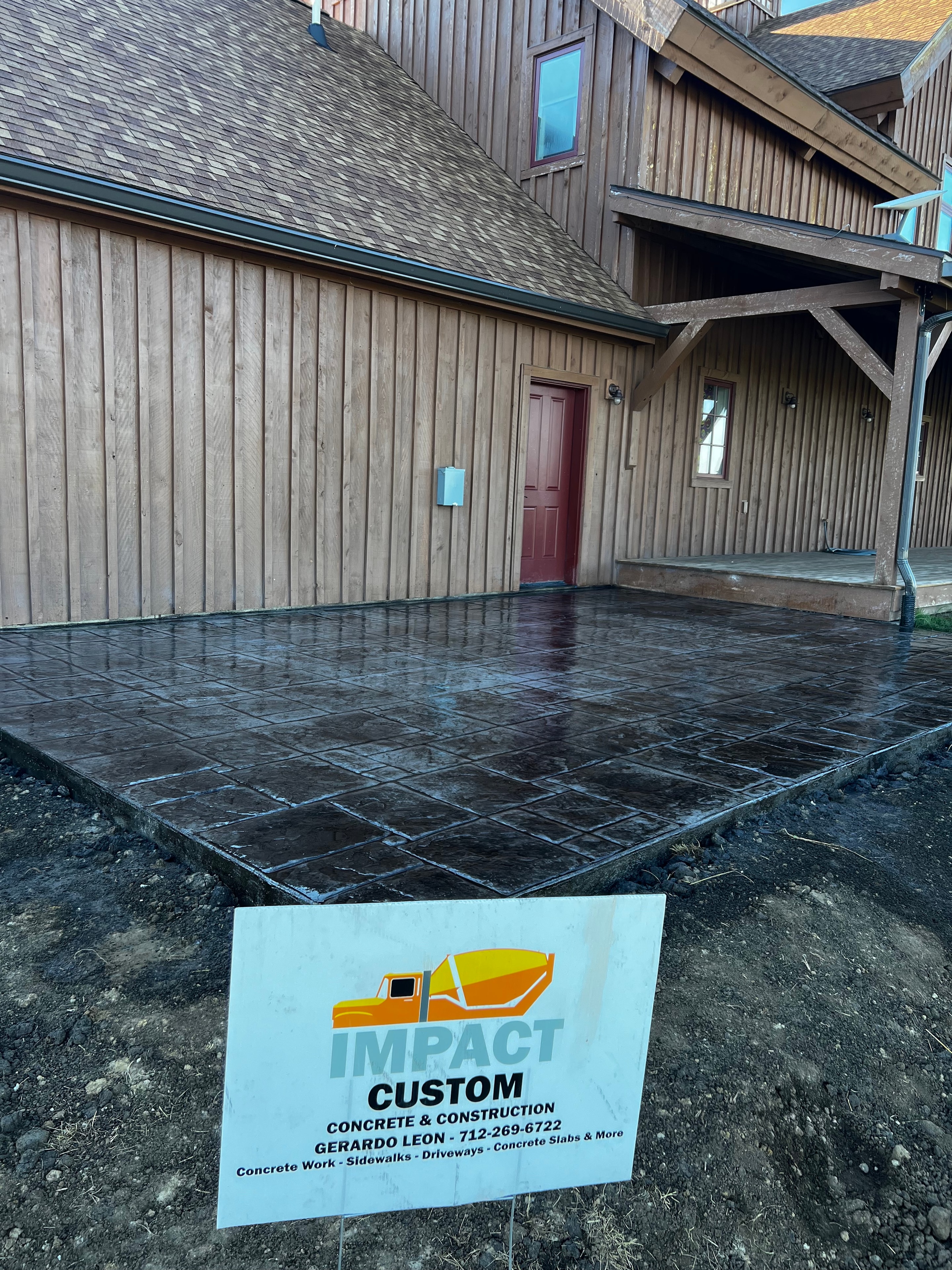Stamped Patio — Barn Home