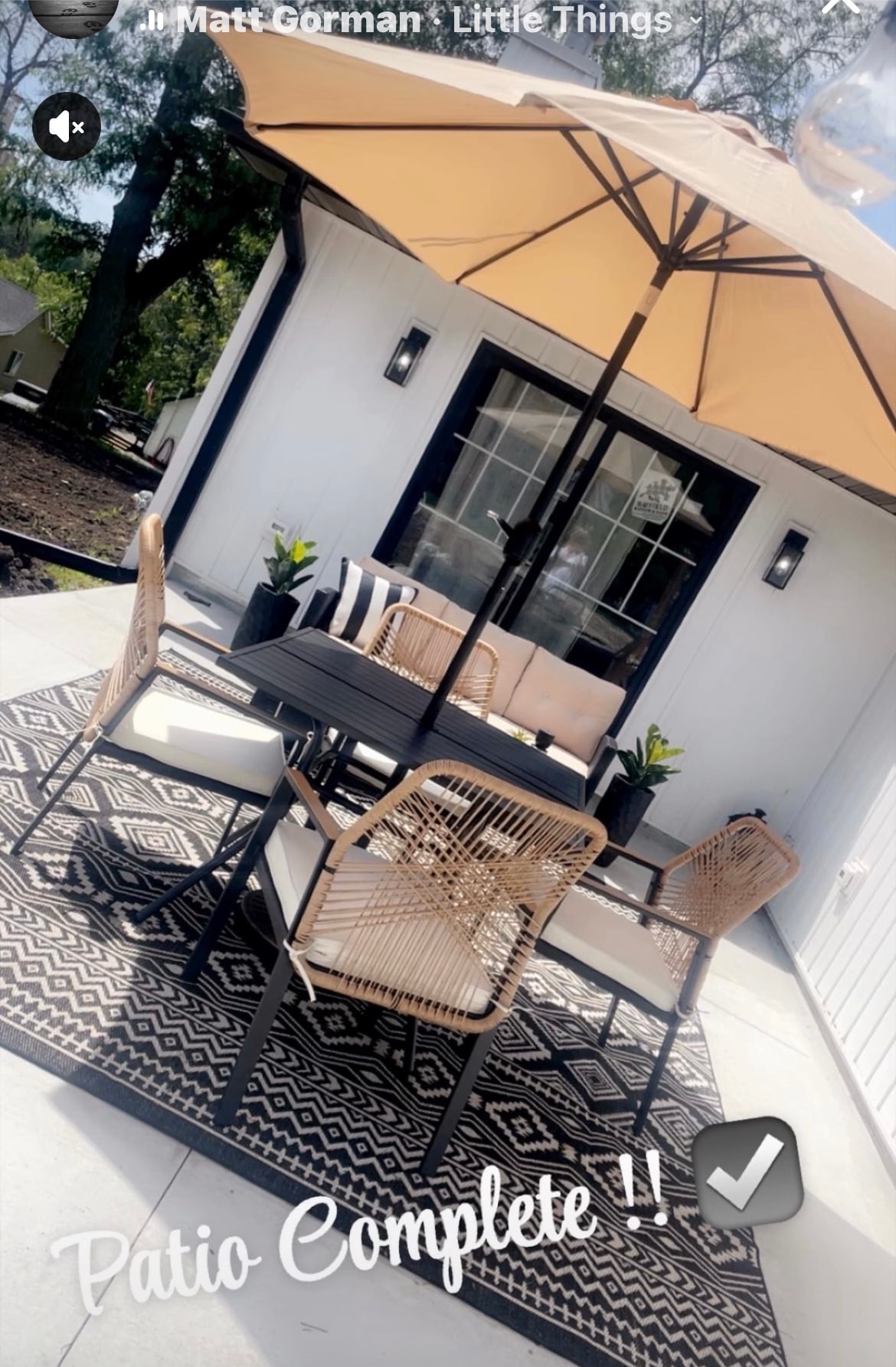 Patio Complete — Furnished