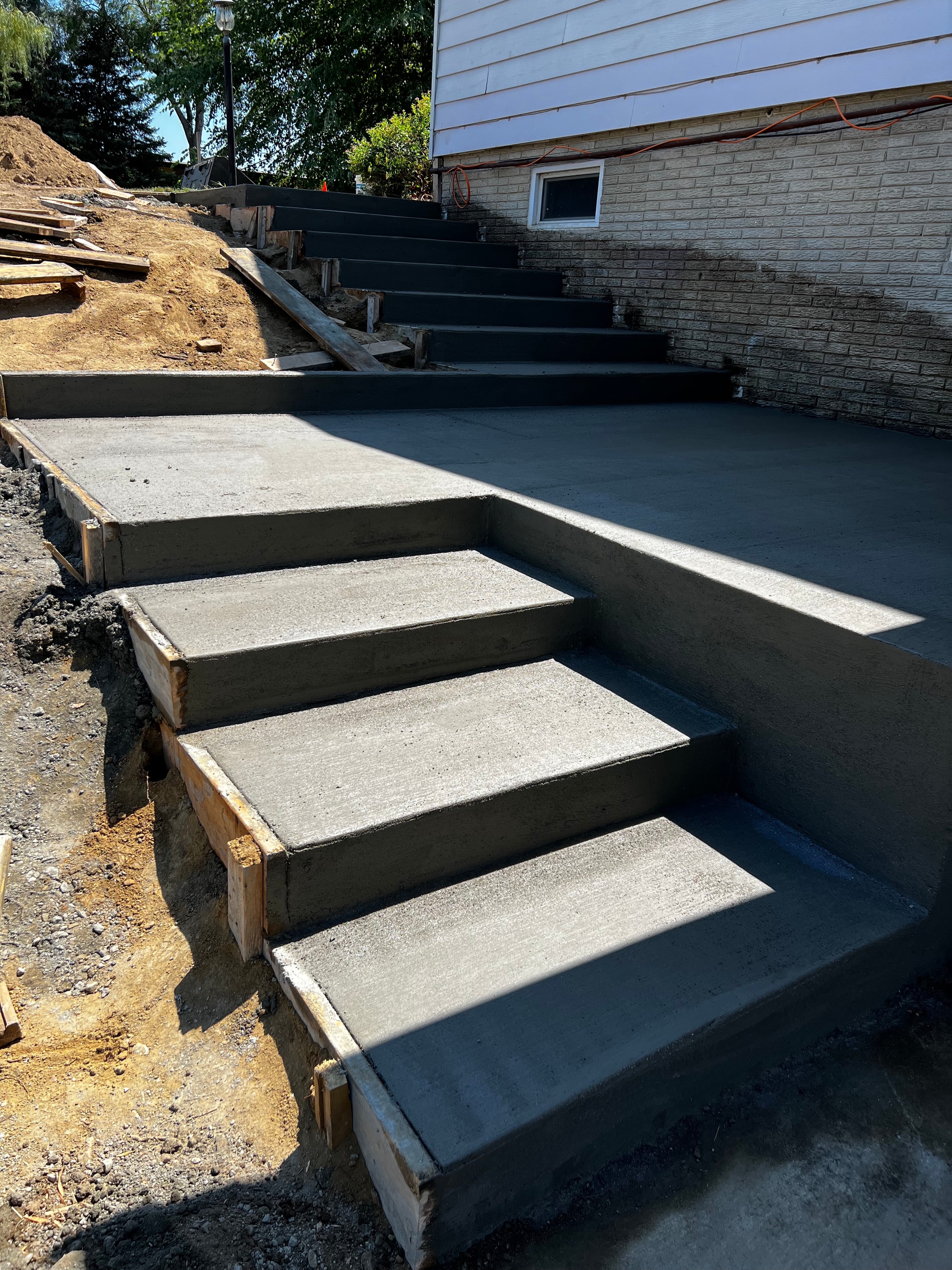 Concrete Steps — Fresh Pour